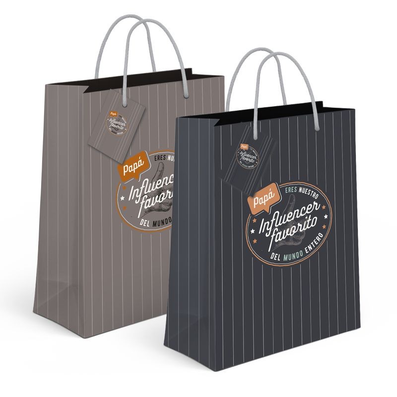 Borsa di carta xl papà influencer 2c