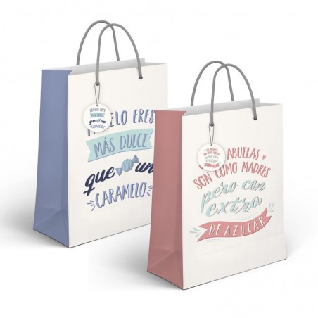 Borsa di carta media per nonni e nonne