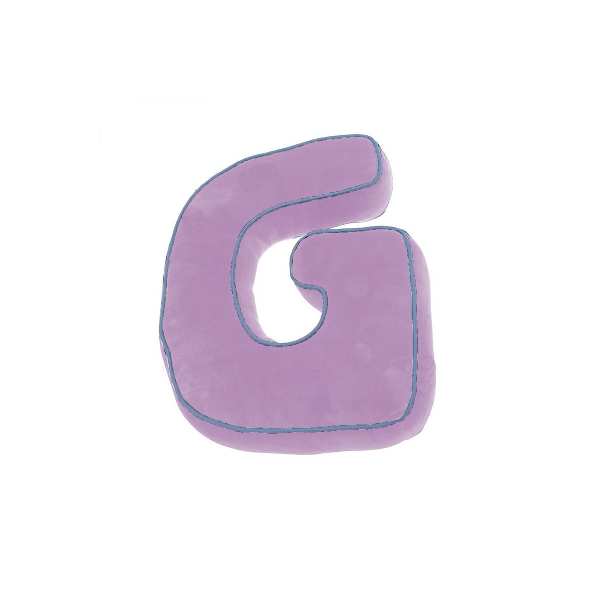 Cuscino forma lettera g rosa