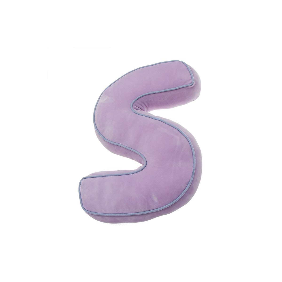 Cuscino forma lettera s rosa