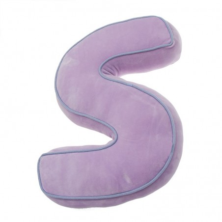 Cuscino forma lettera s rosa