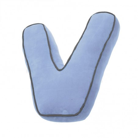 Cuscino a forma di lettera v blu