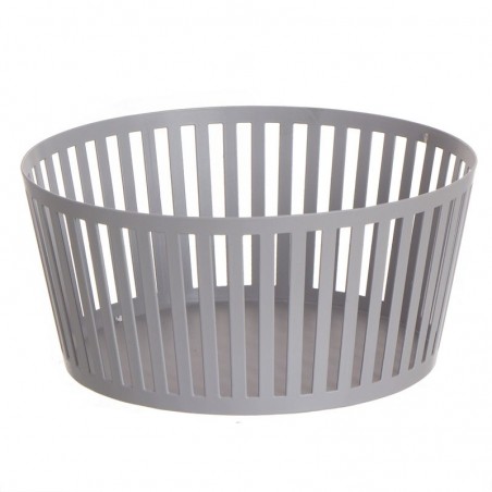 Paniera in Metallo di Colore Grigio Design Moderno e Funzionale