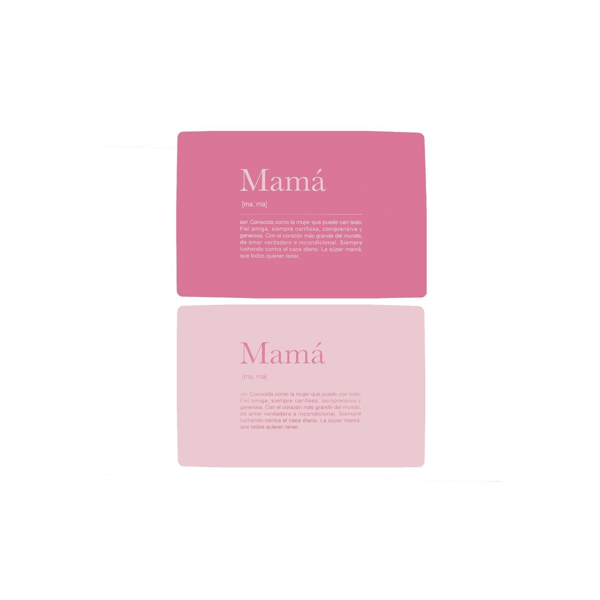 Tovaglietta in Plastica Mamma 2 Colori Assortiti