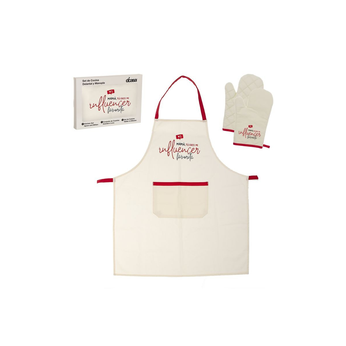 Grembiule con guanto mamma influencer