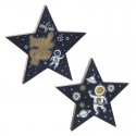 Scatola di Luce Stella Astronauta Design Spaziale con Illuminazione Morbida