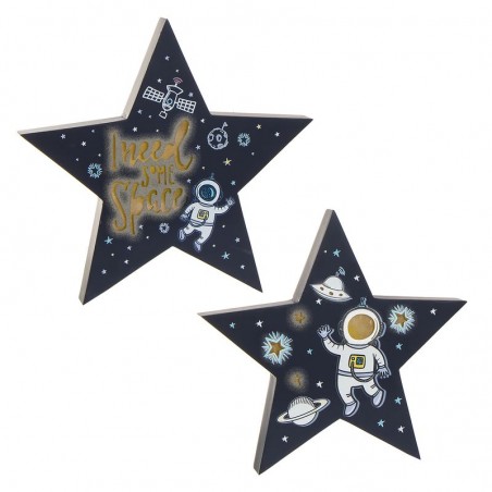 Scatola di Luce Stella Astronauta Design Spaziale con Illuminazione Morbida