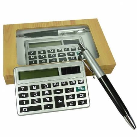 Penna con calcolatrice