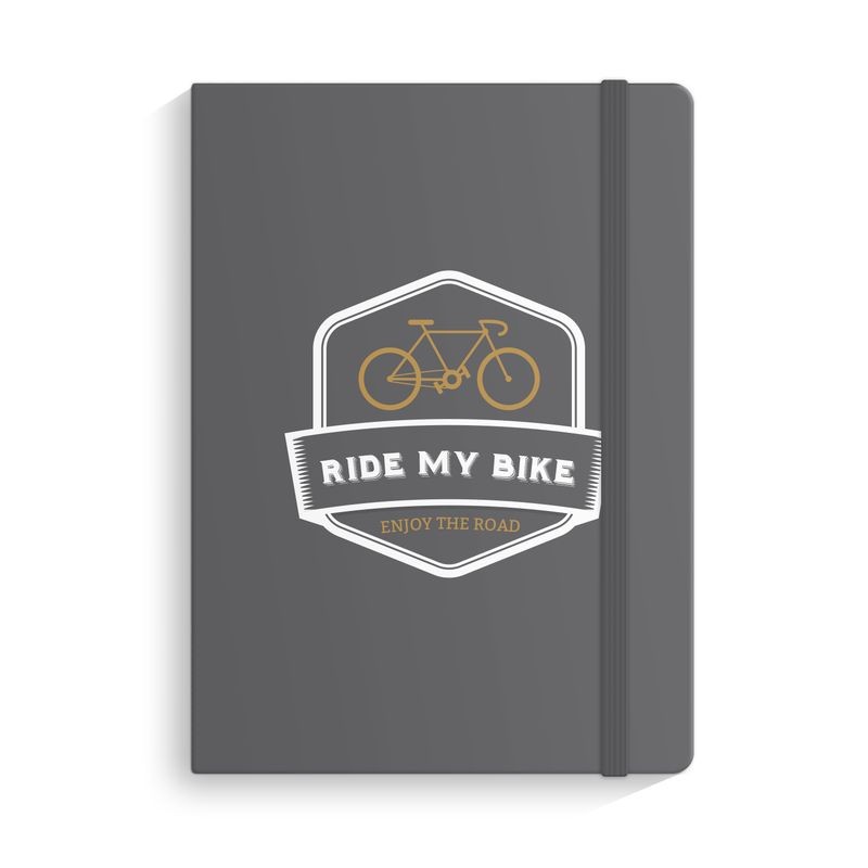 Taccuino con gomma l bici