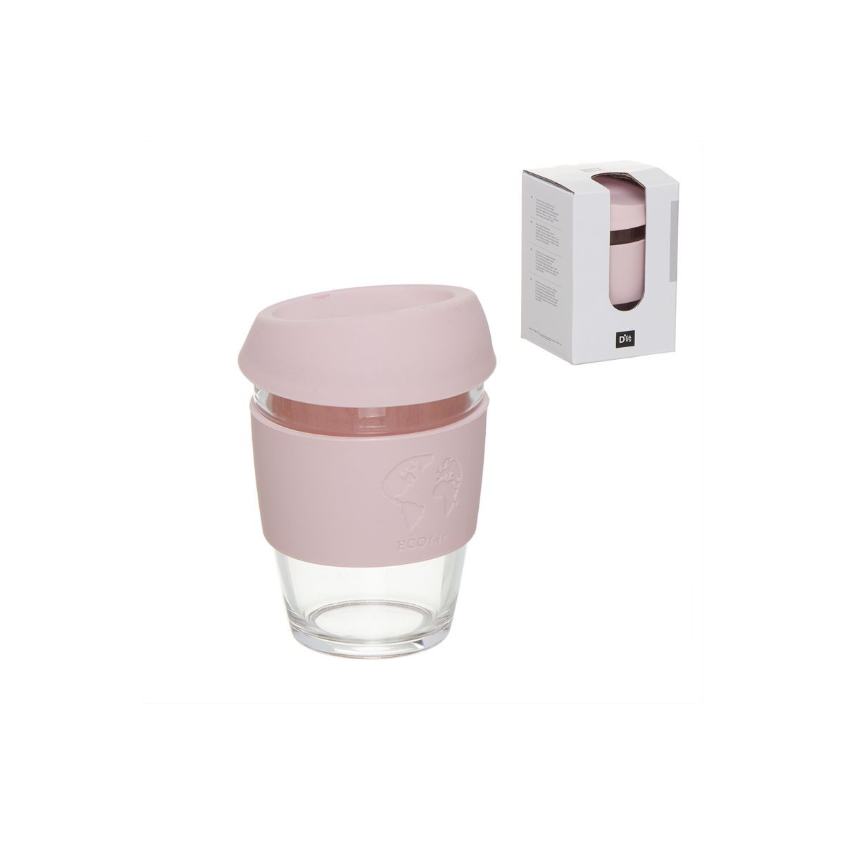 Tazzina da caffè riutilizzabile 360ml rosa