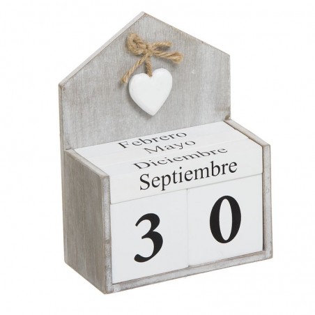 Calendario romantico in legno