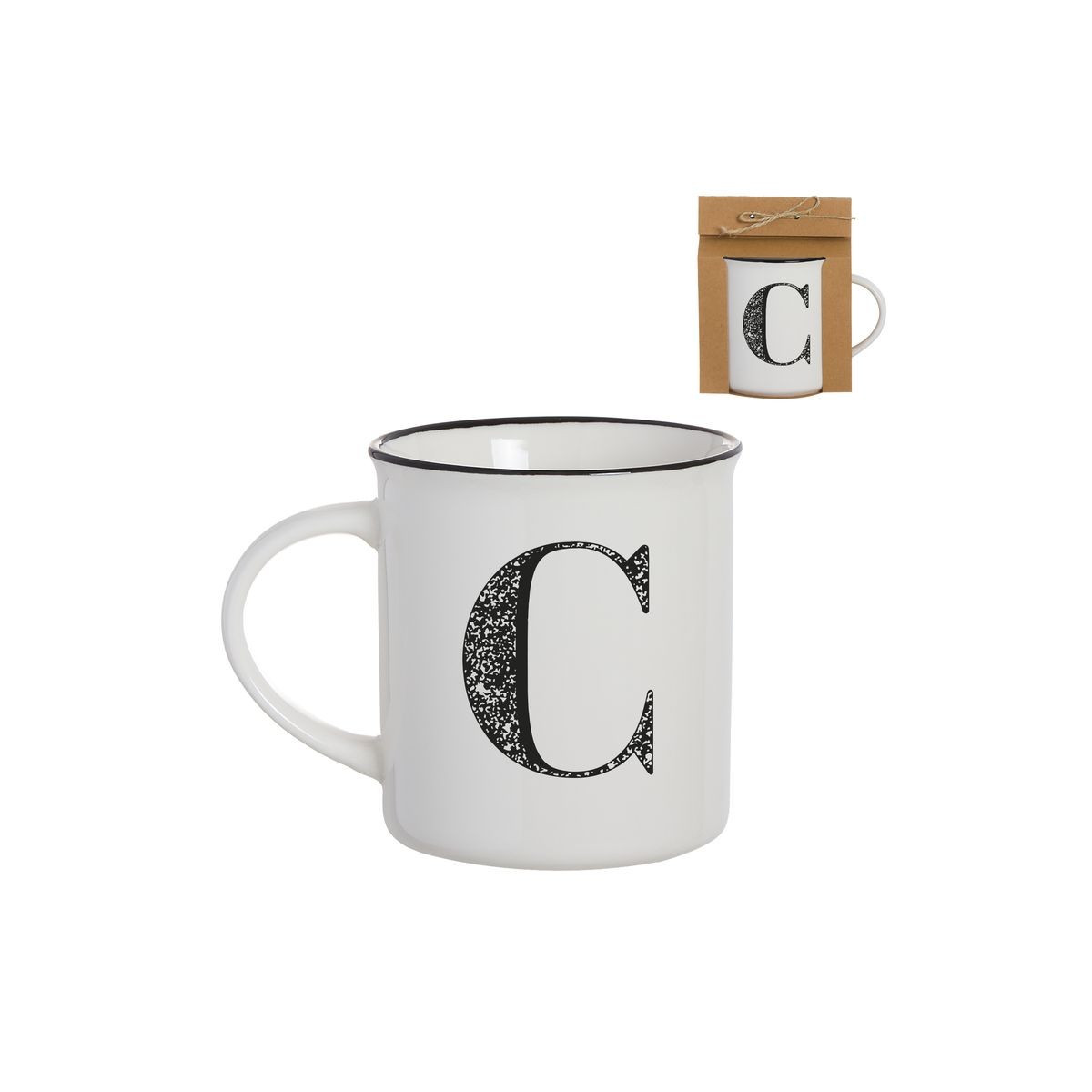 Tazza vintage lettera c 475ml