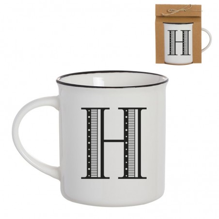 Tazza Vintage Lettera H 475ml