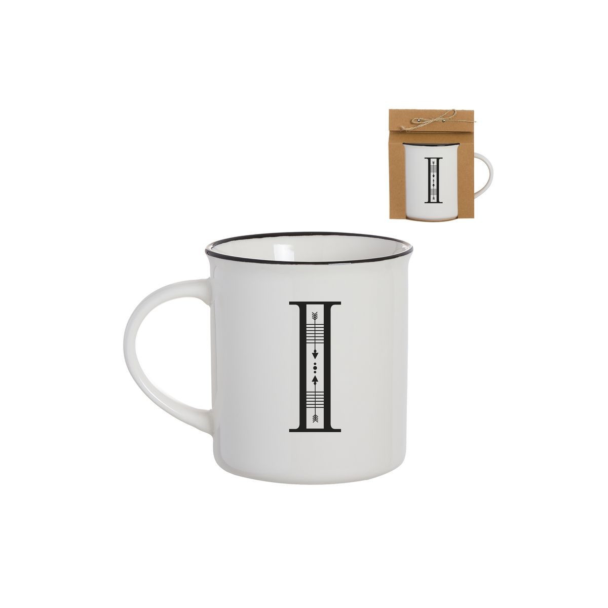 Tazza vintage lettera i 475ml
