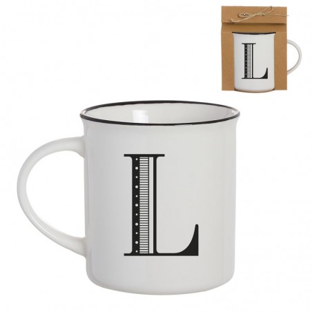 Tazza vintage lettera l 475ml