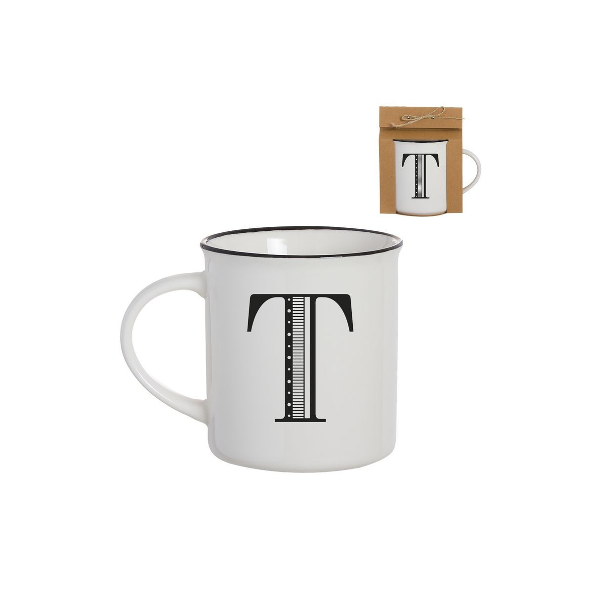 Tazza vintage lettera t 475ml