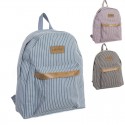 Zaino in tessuto a righe Stile e comfort per la vita quotidiana