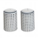 Set di saliera e pepiera in ceramica a pois