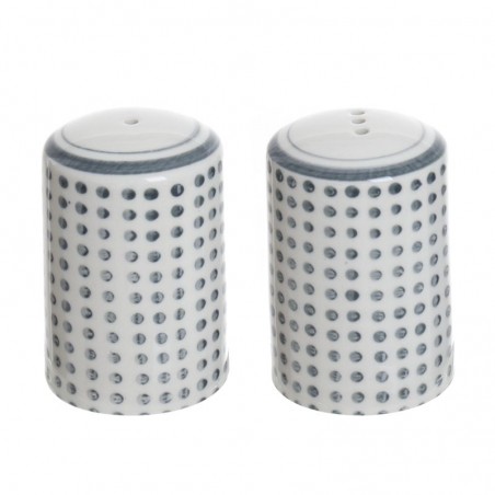 Set di saliera e pepiera in ceramica a pois