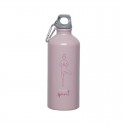 Bottiglia alluminio 600ml yoga rosa