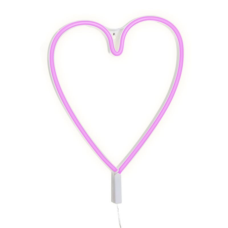 Cuore neon parete