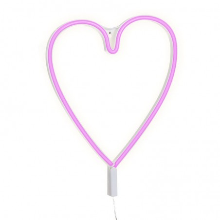 Cuore neon parete