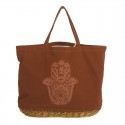 Borsa base in vimini a mano fatima