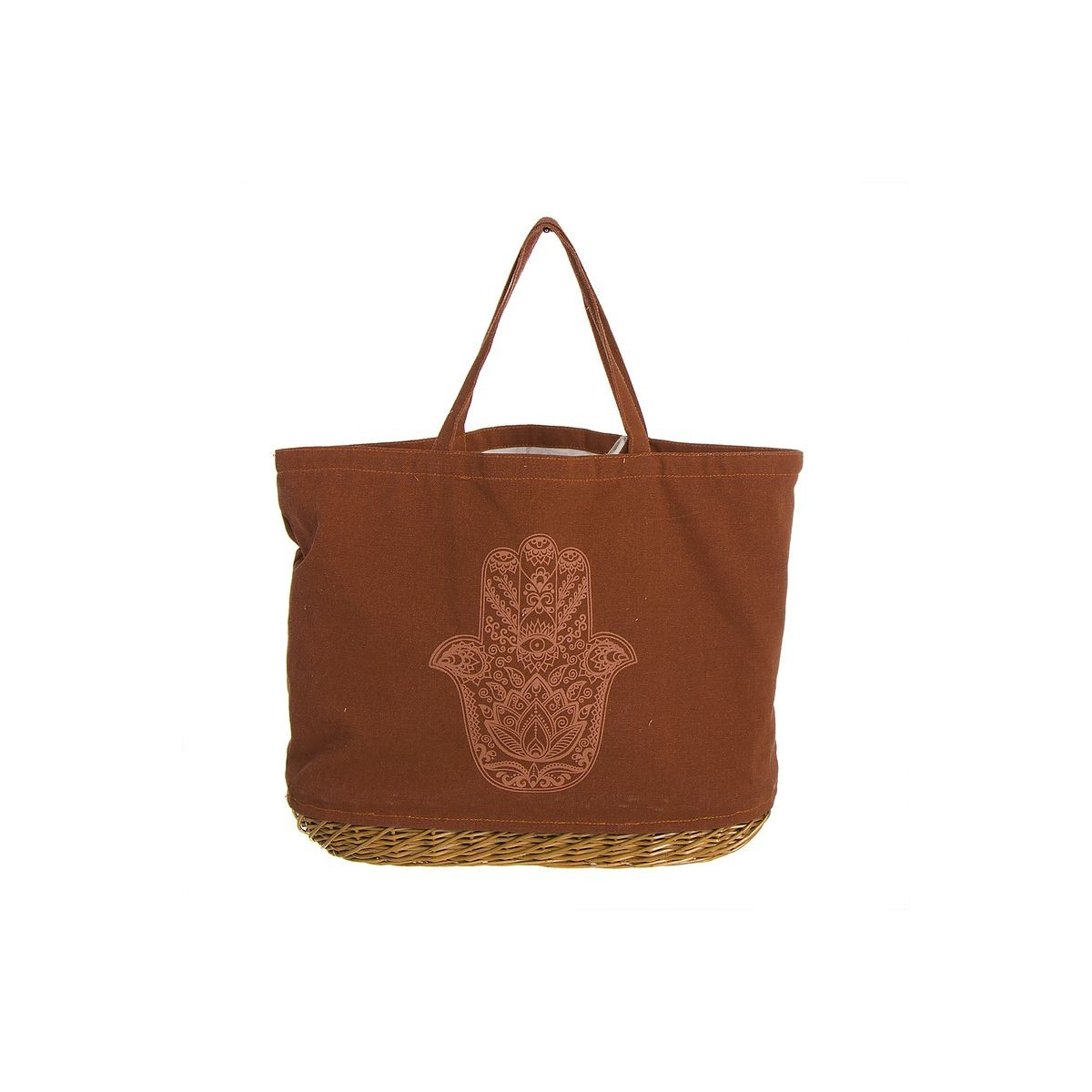 Borsa base in vimini a mano fatima