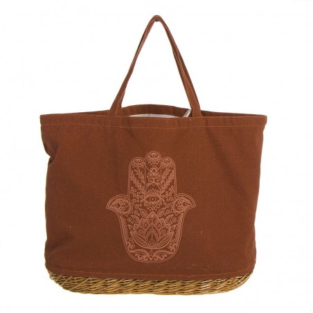 Borsa base in vimini a mano fatima