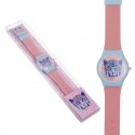 Orologio Infantile Rosa e Blu con Design Leopardo 23 cm