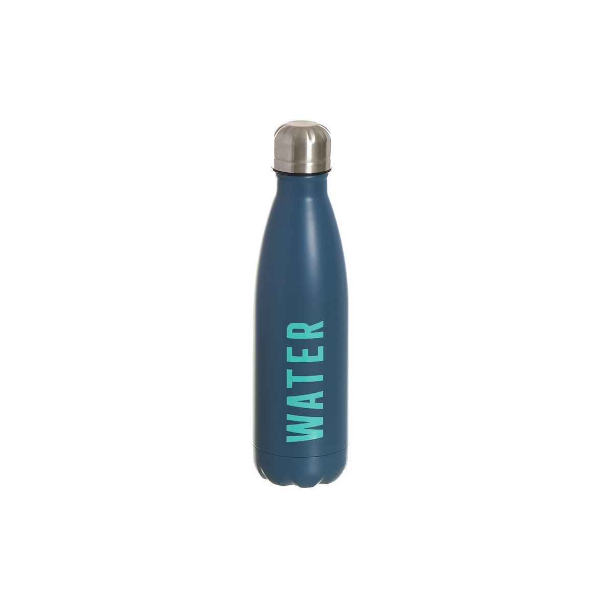 Bottiglia in acciaio inossidabile. 500 ml di acqua blu