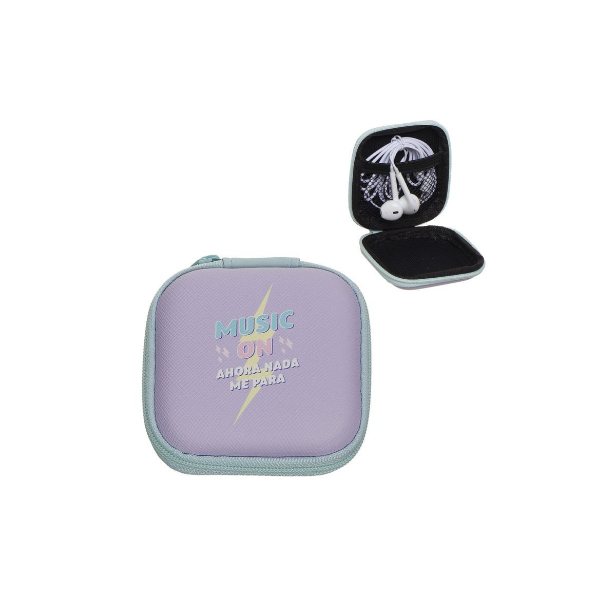 Cuffie con musica sulla custodia