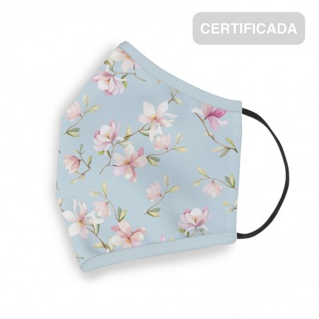 Mascherina igienica riutilizzabile adulto fiori