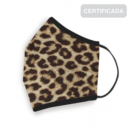 Mascherina igienica riutilizzabile adulto leopardo
