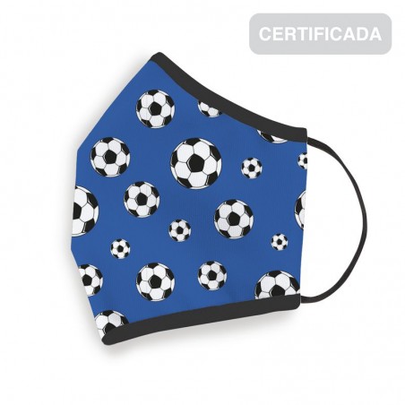 Mascherina igienica riutilizzabile per bambini 10-12 anni calcio