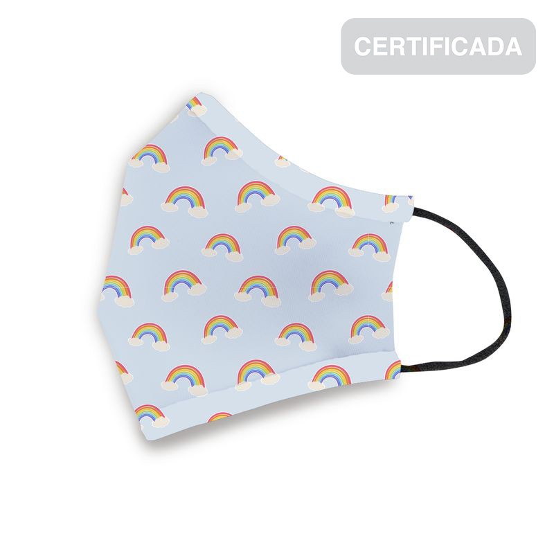 Mascherina igienica riutilizzabile per bambini 6-9 anni arcobaleno