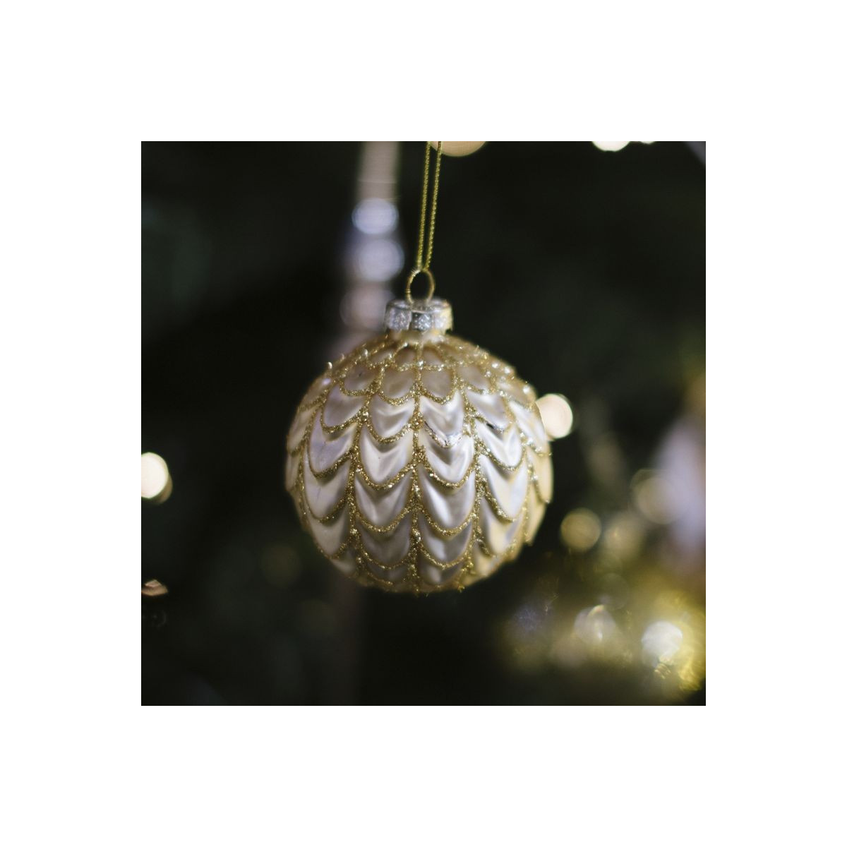 Sfera di cristallo decorata da 8 cm