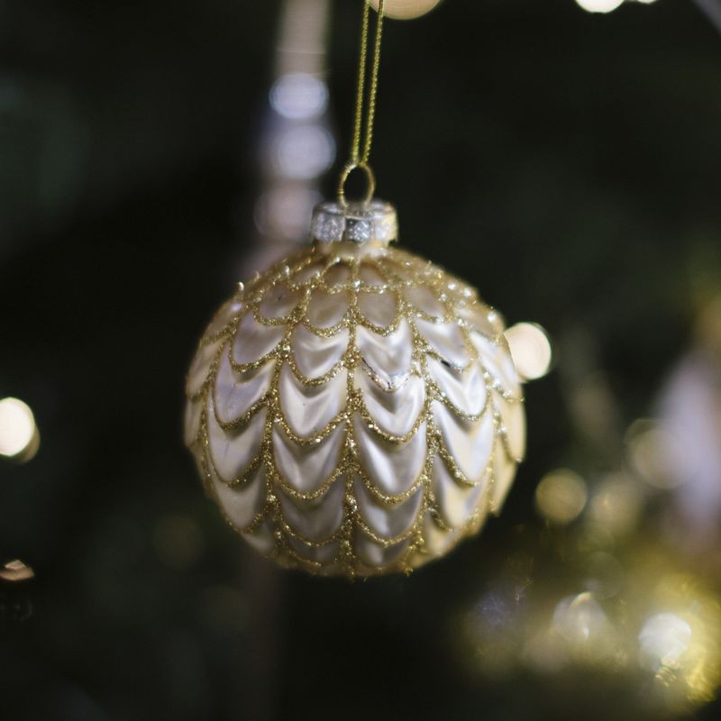 Sfera di cristallo decorata da 8 cm