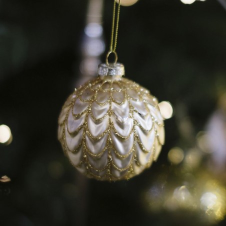 Sfera di cristallo decorata da 8 cm