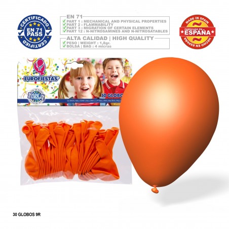Pacchetto di palloncini arancioni 30u