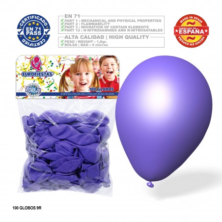 Pacchetto palloni lilla 100u