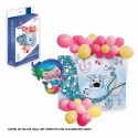 Cartello di stoffa con palloncini sirena