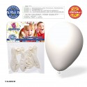 Pacchetto di palloncini bianchi 9r 10 unità