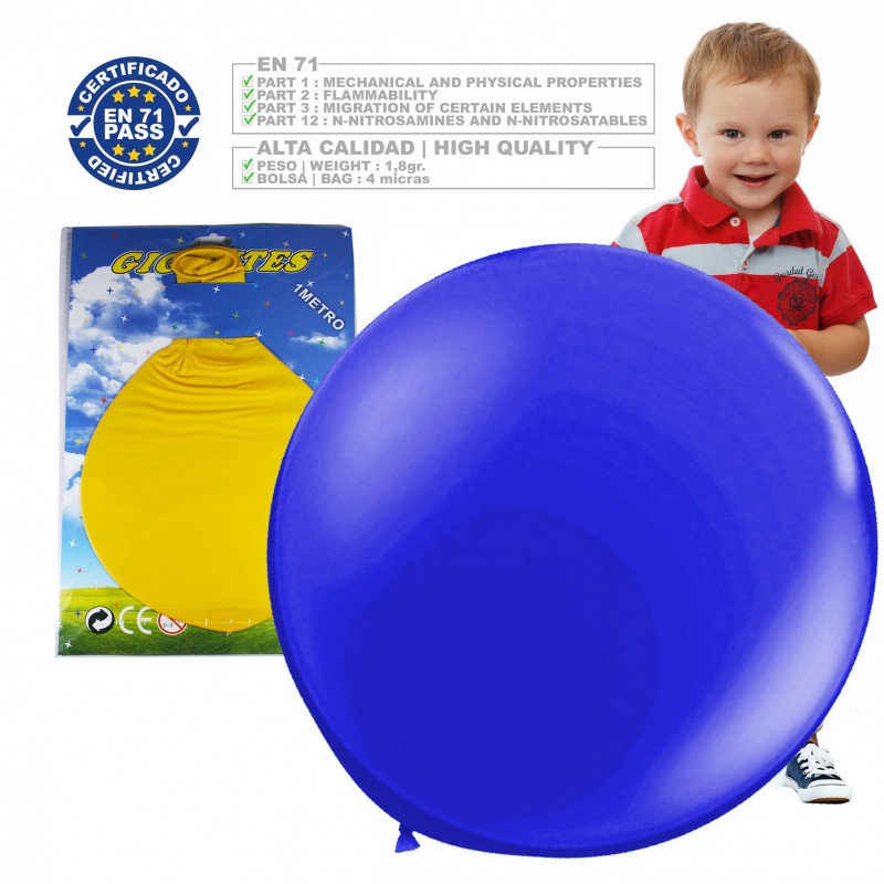 Palloncino gigante in colori assortiti fino a 1 metro 1 unità