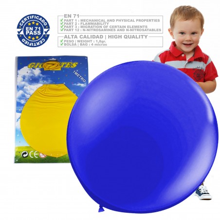 Palloncino gigante in colori assortiti fino a 1 metro 1 unità