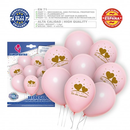 Set palloncini special day rosa
