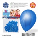 Pacchetto di palloncini metallizzati blu morbido 9r 8 unità