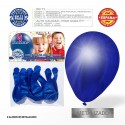 Pacchetto di palloncini in alluminio blu reale 9r 8 unità