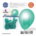 Pacchetto di palloncini metallici verde menta 9r 8 unità