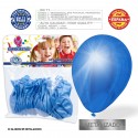 Pacchetto palloncini celeste metal 30u